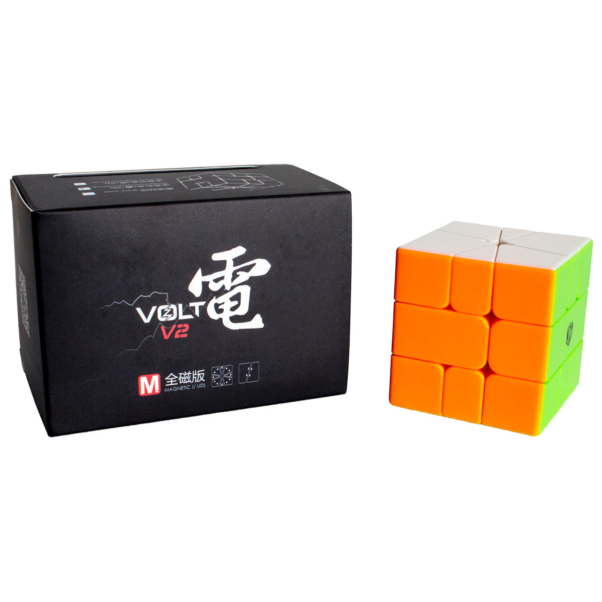 Square-1 Cube - X-Man Volt Square-1 V2 (Fully Magnetic) with box on a white background